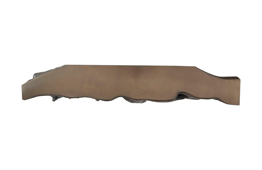 Square Root Console Table Resin, Antique Bronze Finish - Maison Vogue
