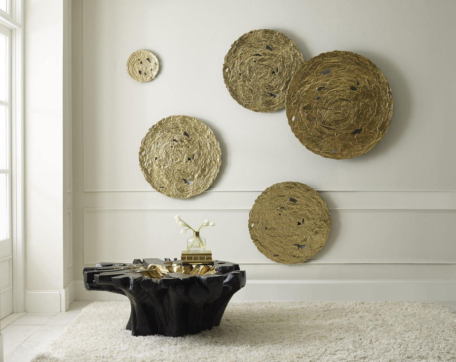 Molten Wall Disc Medium, Gold Leaf - Maison Vogue