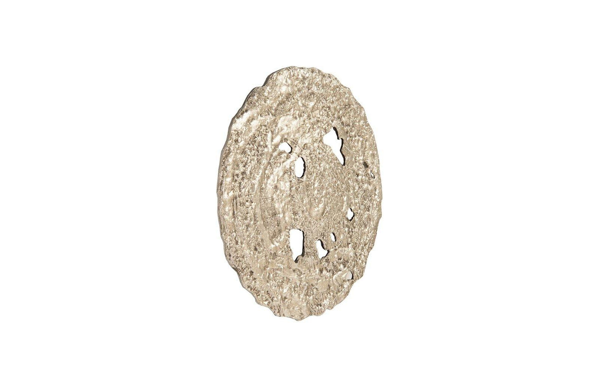 Molten Wall Disc Small, Silver Leaf - Maison Vogue