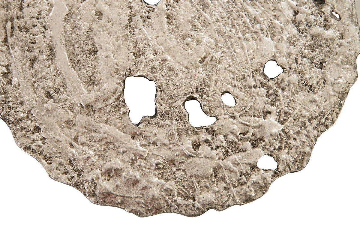 Molten Wall Disc Small, Silver Leaf - Maison Vogue