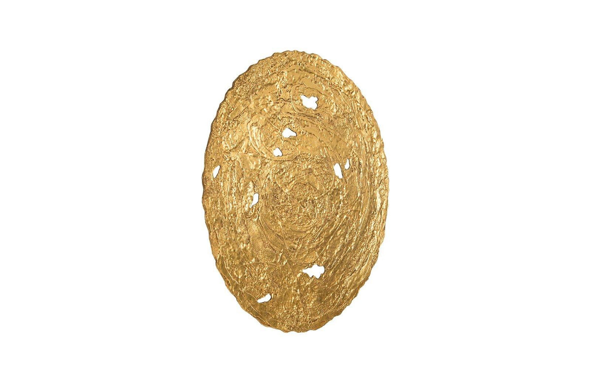 Molten Wall Disc Large, Gold Leaf - Maison Vogue