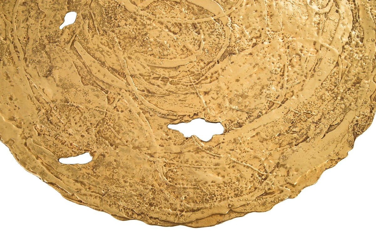 Molten Wall Disc Large, Gold Leaf - Maison Vogue
