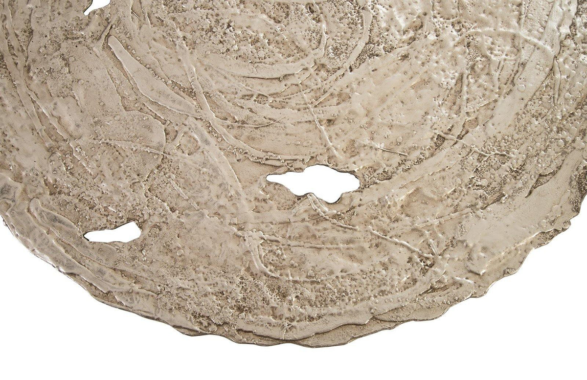 Molten Wall Disc Large, Silver Leaf - Maison Vogue