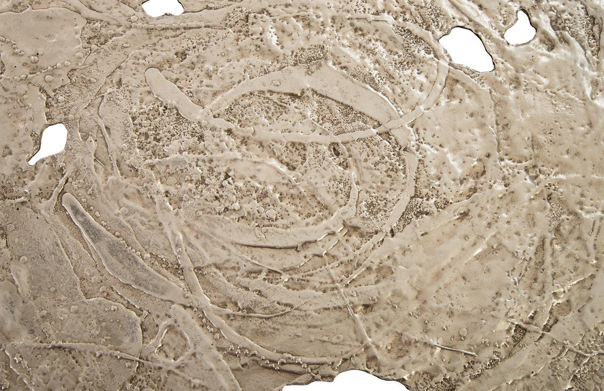 Molten Wall Disc Large, Silver Leaf - Maison Vogue