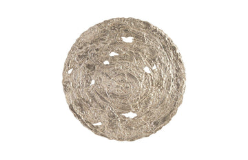Molten Wall Disc Large, Silver Leaf - Maison Vogue