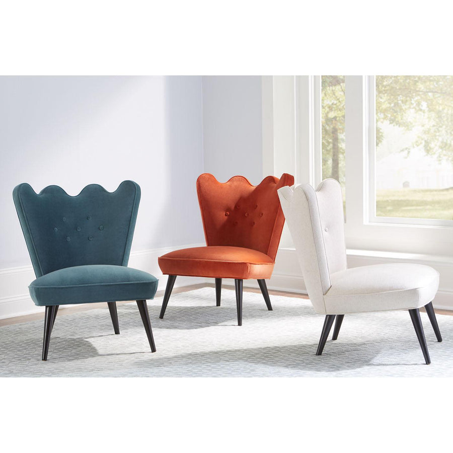 Ripple Slipper Chair, Devere Creme - Maison Vogue