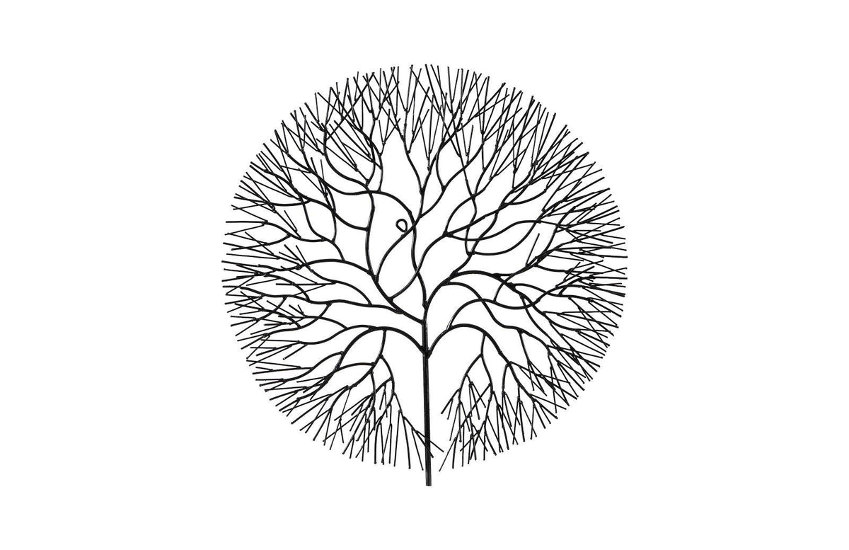 Medium Round Wire Tree Wall Art - Maison Vogue
