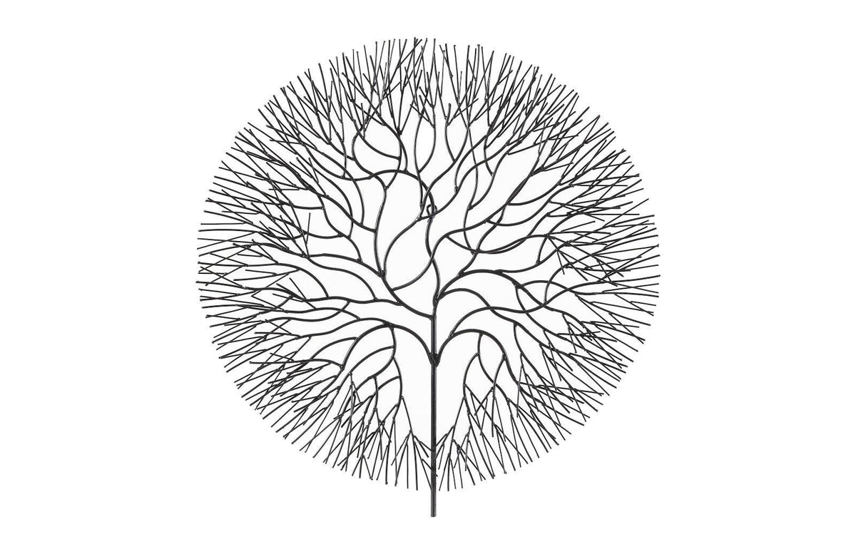 Large Round Wire Tree Wall Art - Maison Vogue