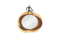 Sitting Figure Cross Cut Mirror - Maison Vogue