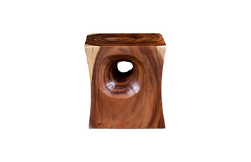 Peek a Boo Side Table Chamcha Wood, Natural - Maison Vogue