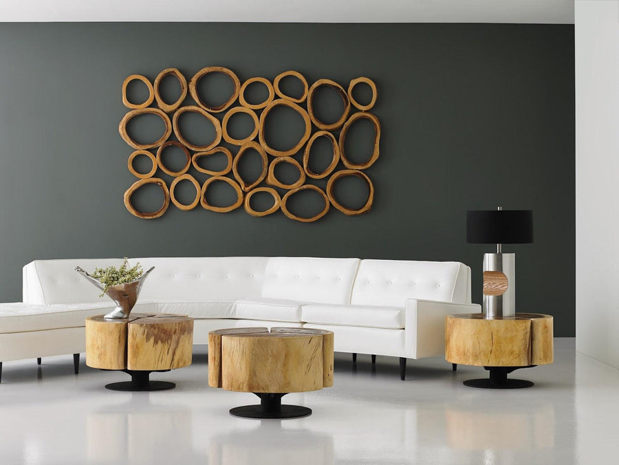 Chuleta Rings Wall Art Chamcha Wood, Rectangular - Maison Vogue