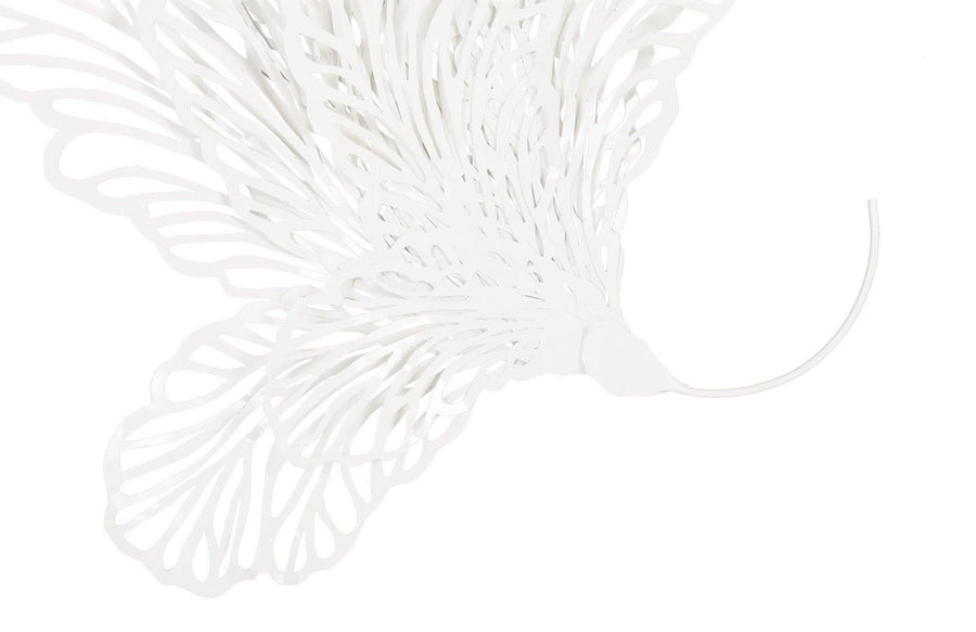 Large White Butterfly Wall Sculpture - Maison Vogue
