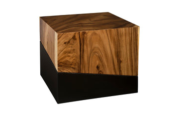 Geometry Large Natural Side Table - Maison Vogue