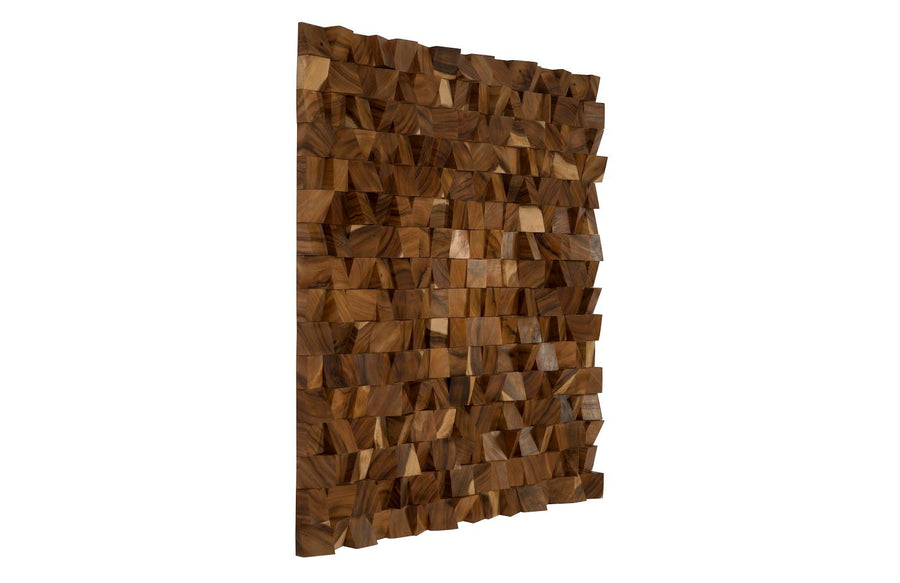 Blocks Wall Art Chamcha Wood, Natural, LG - Maison Vogue