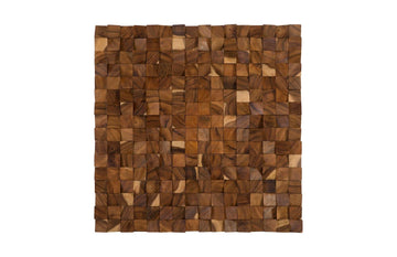 Blocks Wall Art Chamcha Wood, Natural, LG - Maison Vogue