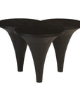 Marley Coffee Table Chamcha Wood, Burnt Finish - Maison Vogue
