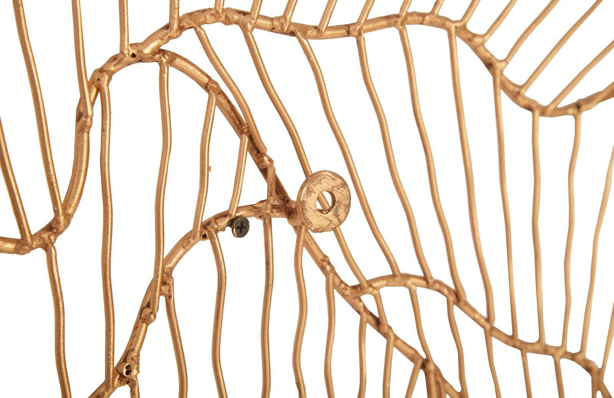 Poppy Flower Wall Art Copper, LG - Maison Vogue
