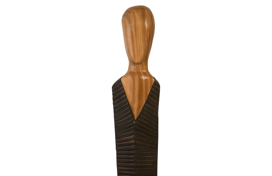 Vested Male Sculpture Small, Chamcha, Natural, Black, Copper - Maison Vogue