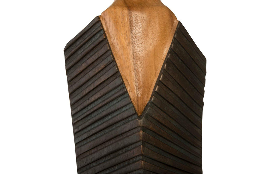 Vested Male Sculpture Large, Chamcha, Natural, Black, Copper - Maison Vogue