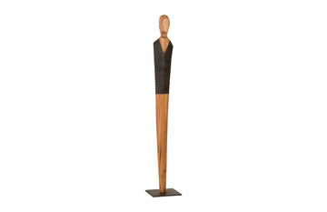 Vested Male Sculpture Large, Chamcha, Natural, Black, Copper - Maison Vogue