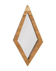 Diamond Chamcha Wood Mirror MD, Natural - Maison Vogue