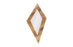 Diamond Chamcha Wood Mirror LG, Natural - Maison Vogue