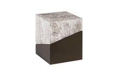 Geometry Gray Stool - Maison Vogue
