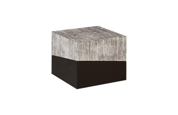 Geometry Large Gray Side Table - Maison Vogue