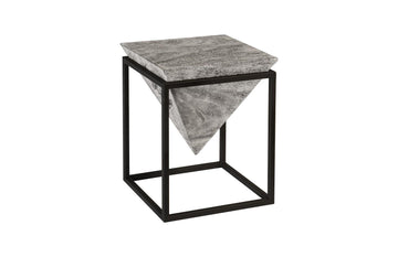 Inverted Pyramid Small Side Table - Maison Vogue