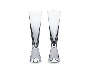 Tank Champagne Glasses-Black (Set of 2) - Maison Vogue