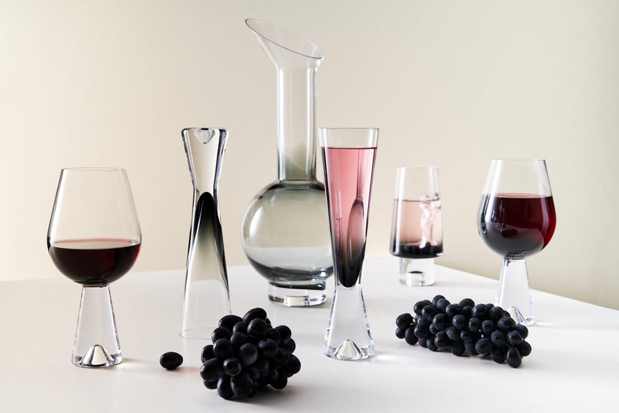 Tank Wine Glasses-Black (Set of 2) - Maison Vogue
