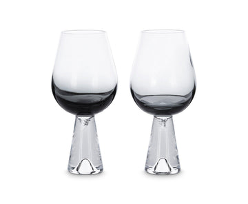 Tank Wine Glasses-Black (Set of 2) - Maison Vogue