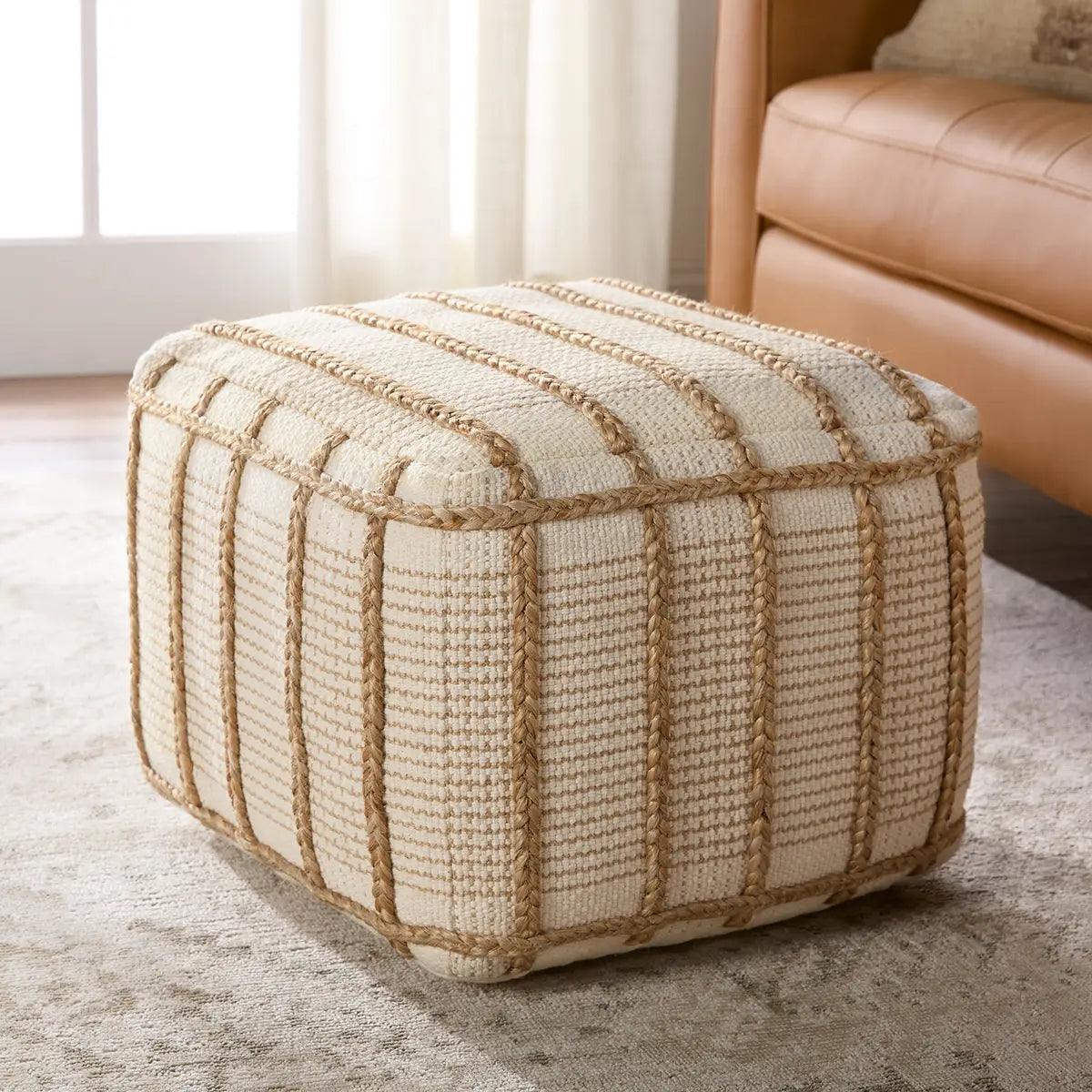 Wayland Pouf - Maison Vogue