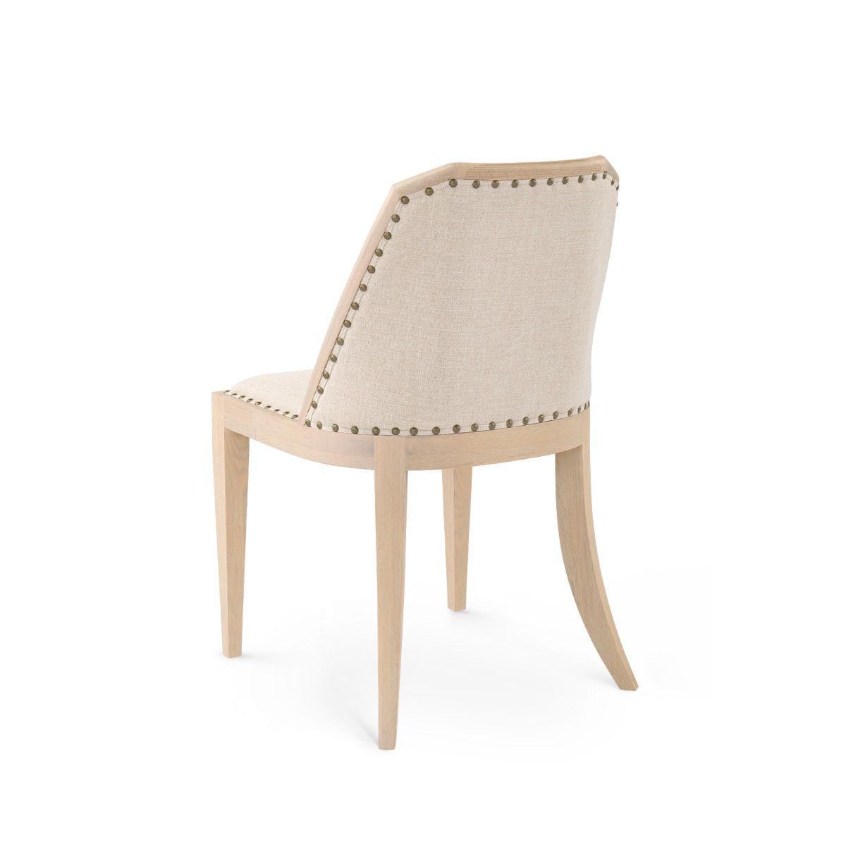 Aria Side Chair, Bleached Cerused Oak - Maison Vogue