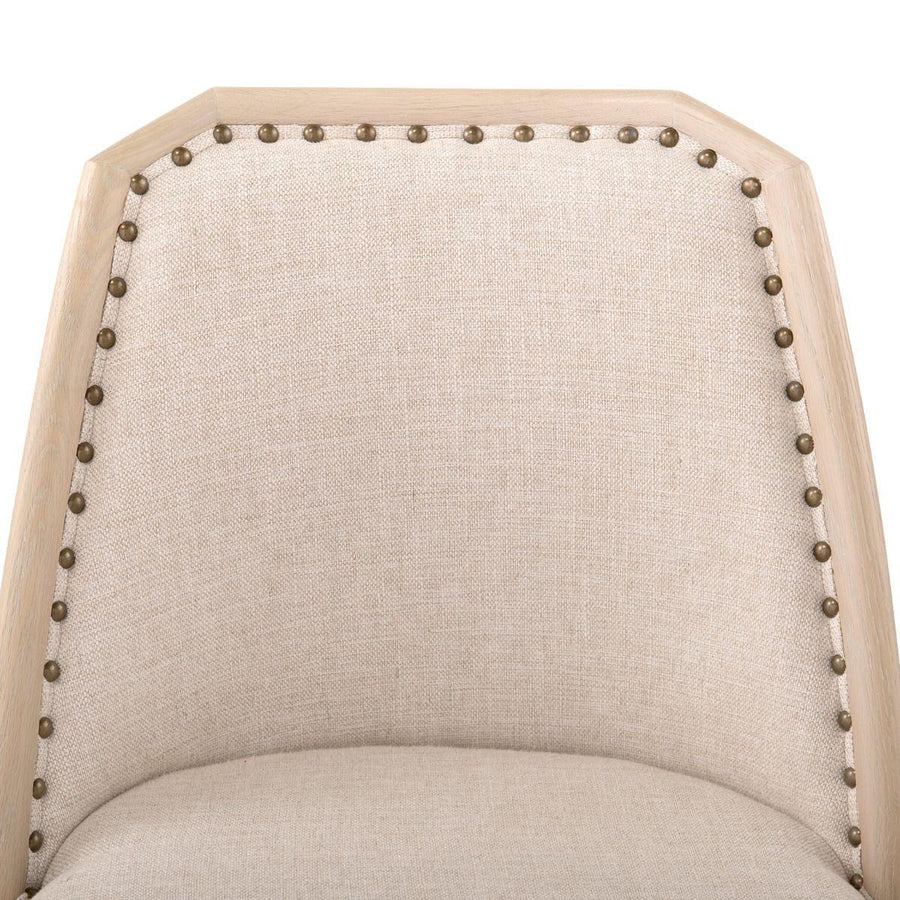 Aria Side Chair, Bleached Cerused Oak - Maison Vogue