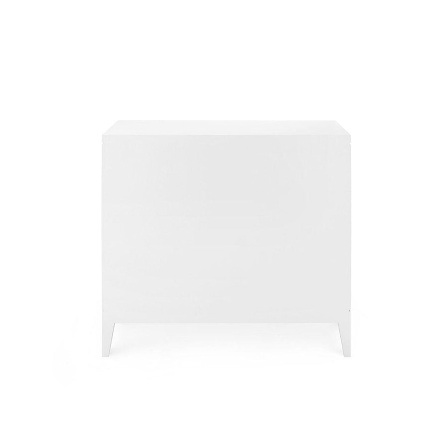 ASTOR 3-DRAWER SIDE TABLE, WHITE - Maison Vogue