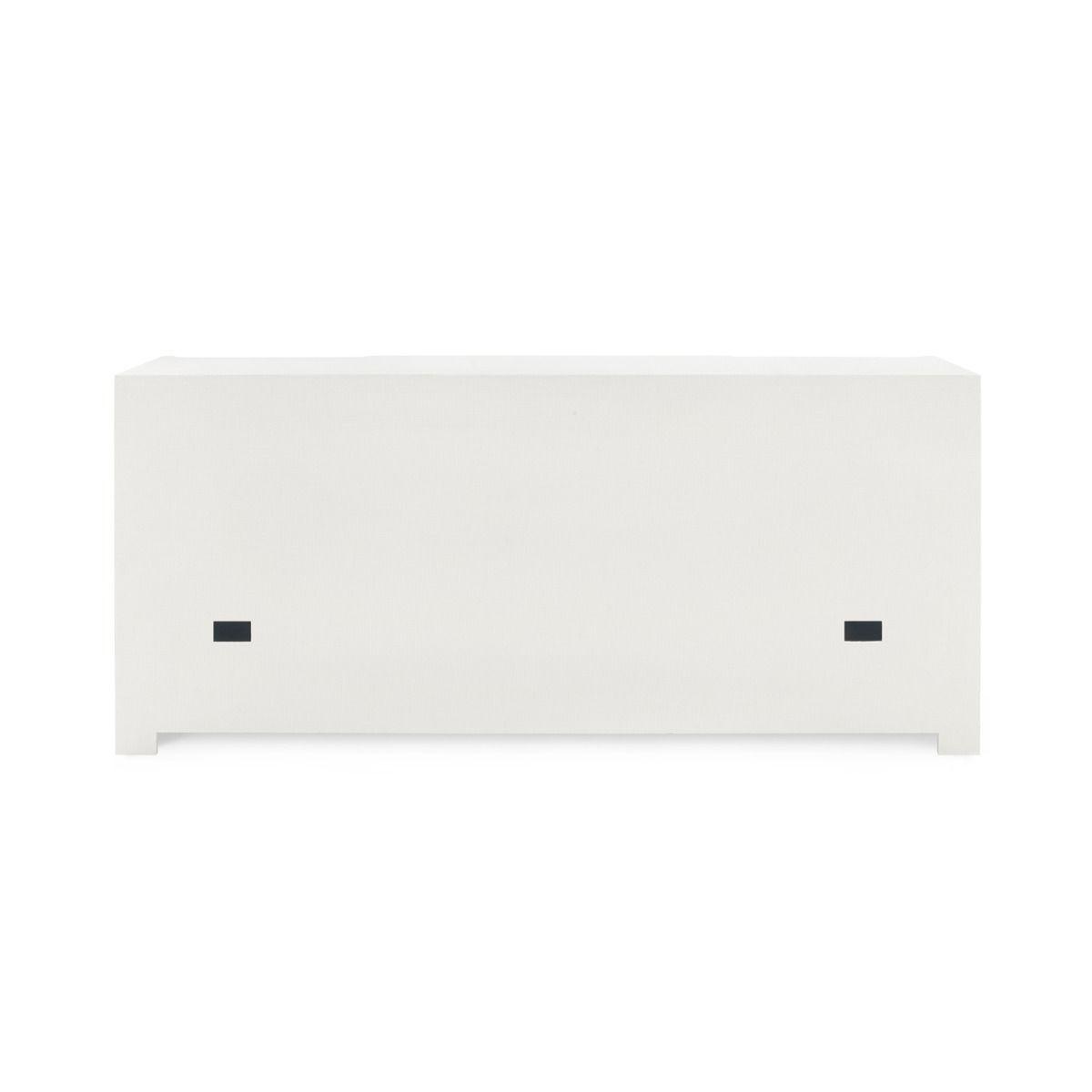 Audrey 3-Drawer &amp; 2-Door Cabinet, White - Maison Vogue