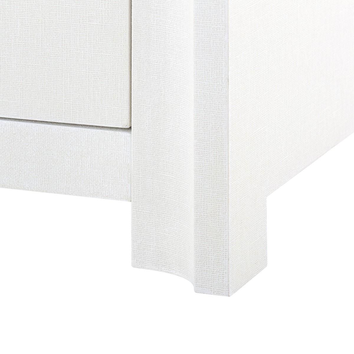 Audrey 3-Drawer & 2-Door Cabinet, White - Maison Vogue