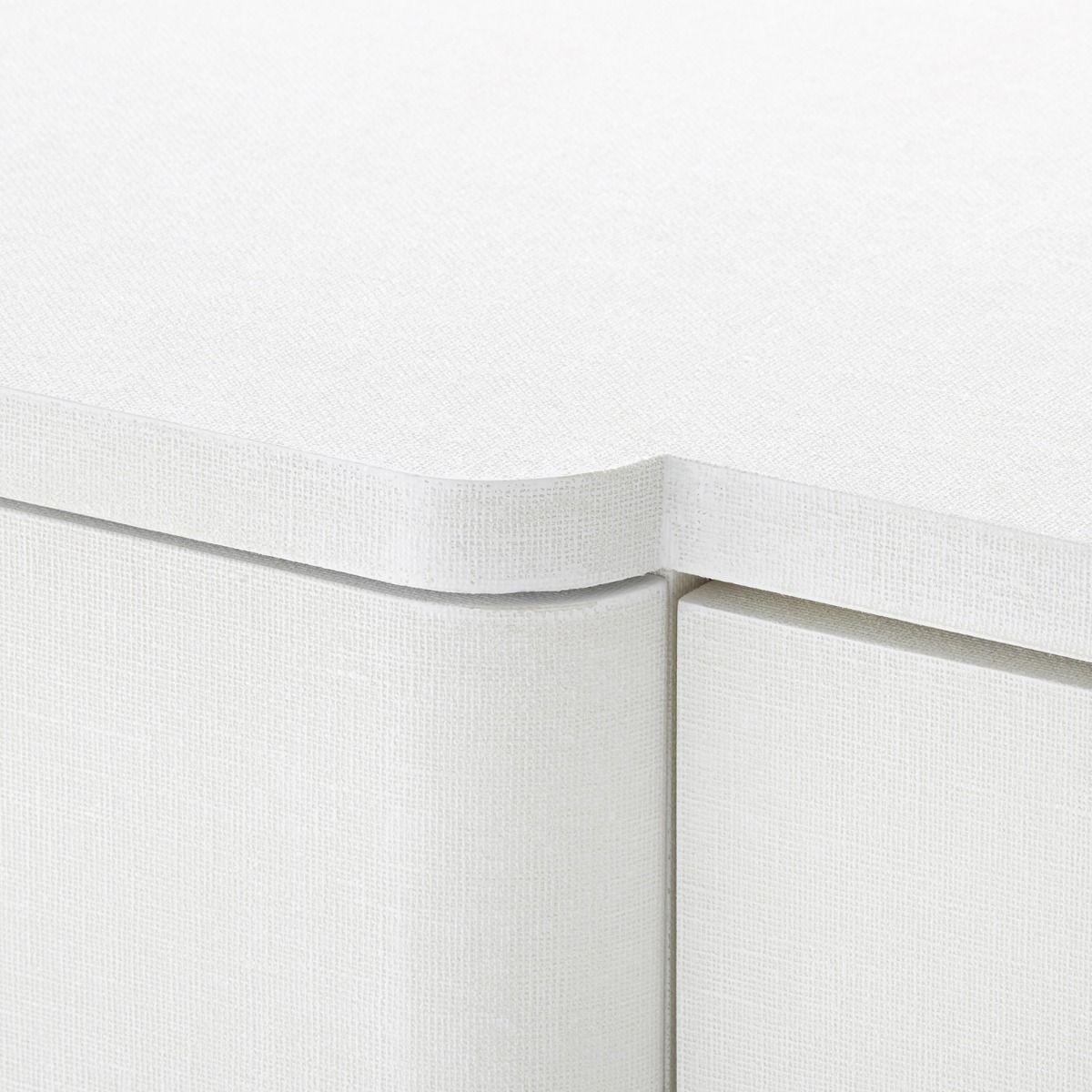 Audrey 3-Drawer & 2-Door Cabinet, White - Maison Vogue