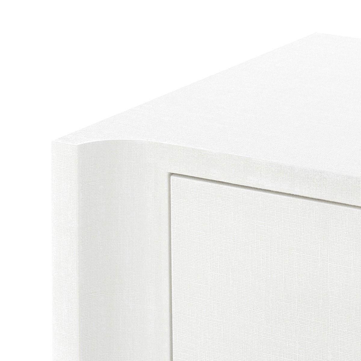 Audrey 3-Drawer &amp; 2-Door Cabinet, White - Maison Vogue