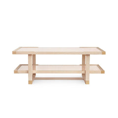 Austin Coffee Table, Bleached Cerused Oak - Maison Vogue