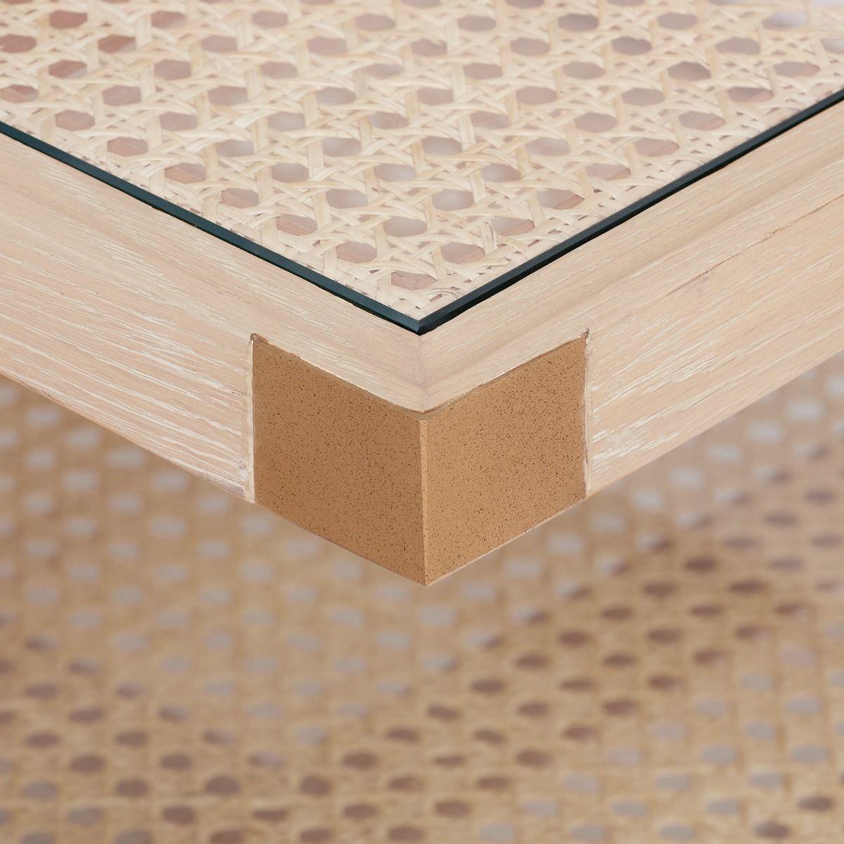 Austin Coffee Table, Bleached Cerused Oak - Maison Vogue