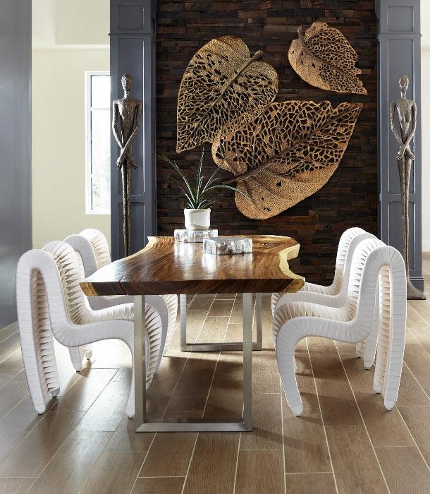 Birch Leaf Wall Art Copper, LG - Maison Vogue