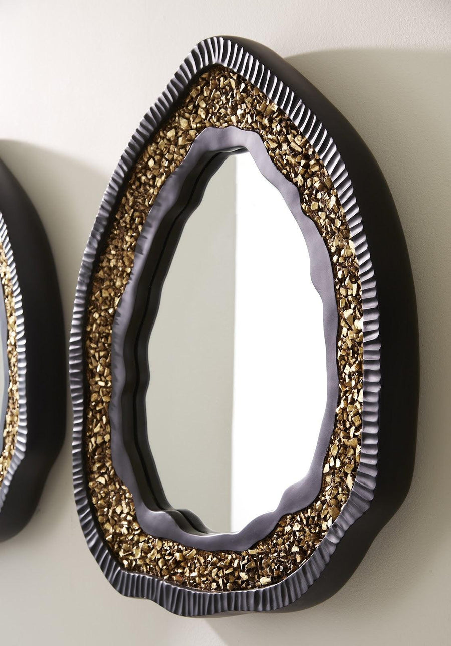 Geode Gold Mirror - Maison Vogue