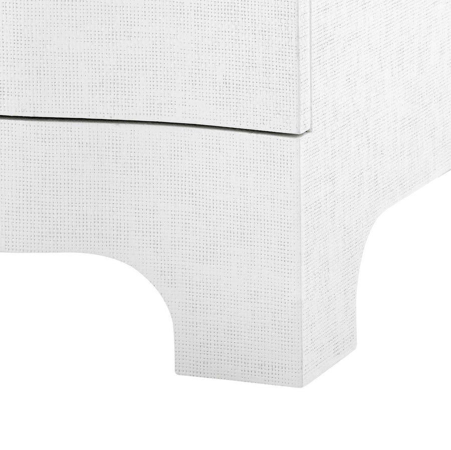 BARDOT 3-DRAWER SIDE TABLE, WHITE - Maison Vogue