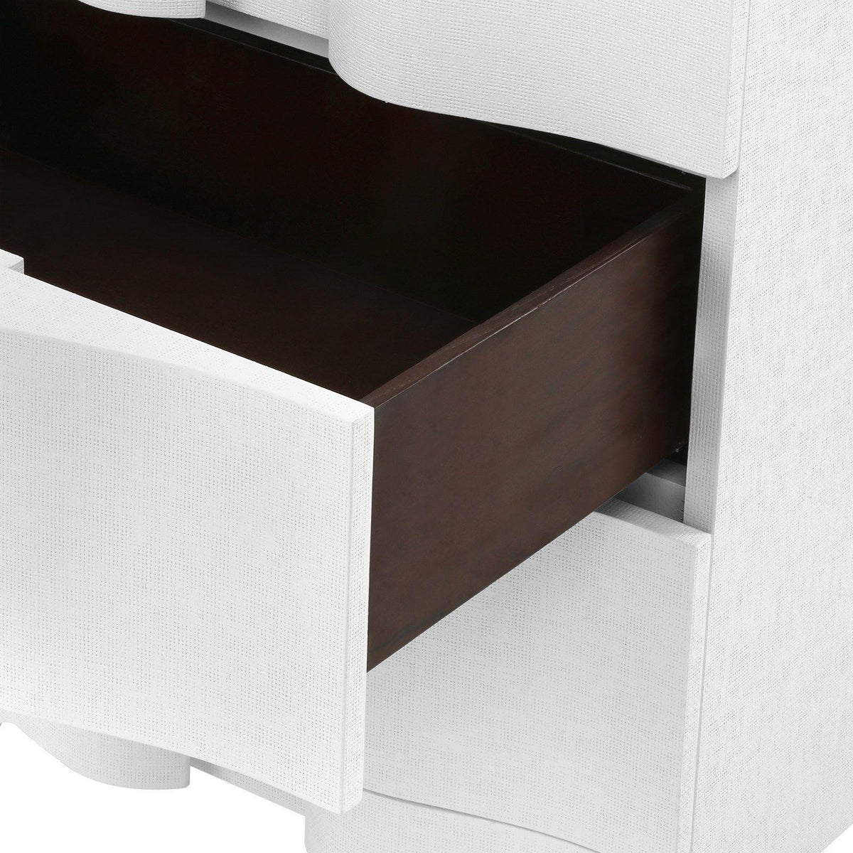 BARDOT 3-DRAWER SIDE TABLE, WHITE - Maison Vogue