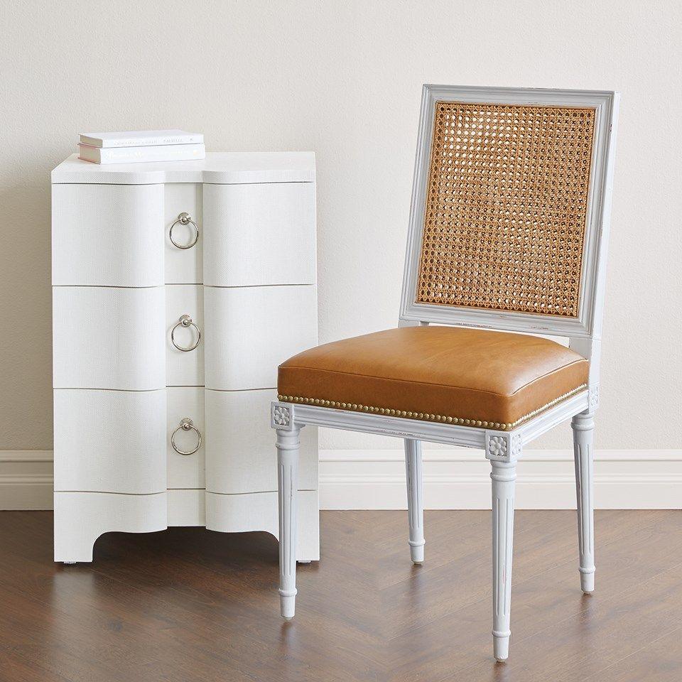 BARDOT 3-DRAWER SIDE TABLE, WHITE - Maison Vogue