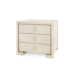 Blake 3-Drawer Side Table, Blanched Oak - Maison Vogue