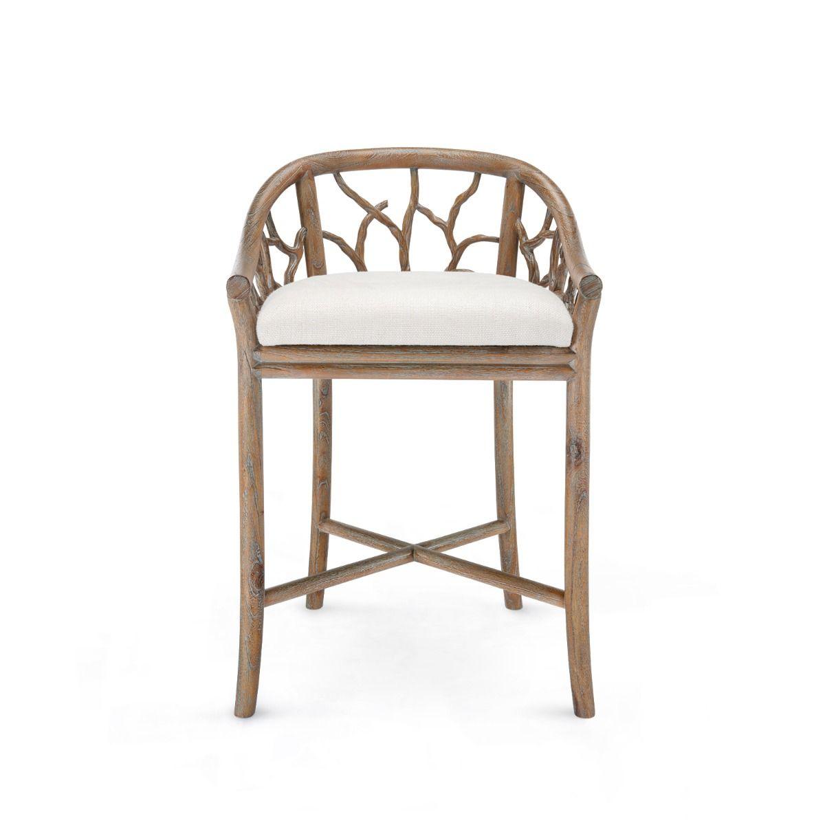 BOSCO COUNTER STOOL, DRIFTWOOD - Maison Vogue
