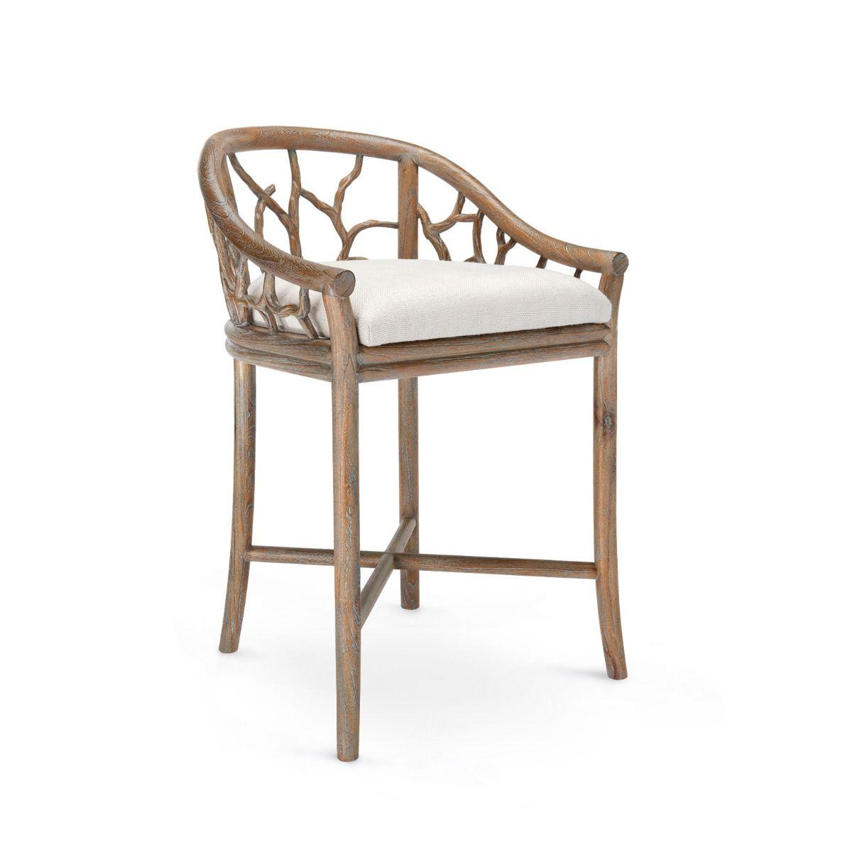 BOSCO COUNTER STOOL, DRIFTWOOD - Maison Vogue